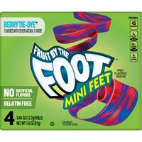 Fruit By The Foot Berry Tie Dye Mini Feet Snacks, 1.8-oz. Boxes — Dollar Tree (SKU 323789)