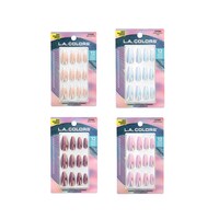 L.A. Colors Almond-shaped Nail Tabs, Assorted Shades, 12-Piece Pack. — Dollar Tree