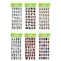 Crafter's Square Metallic Puffy Alphabet Stickers — Dollar Tree