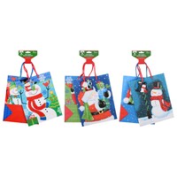 Christmas House Medium Christmas Gift Bags, 2-Count. Packs — Dollar Tree