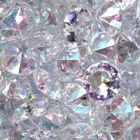 Bulk Decorative Acrylic Iridescent Gemstones 2 75 Oz Bags Dollar Tree