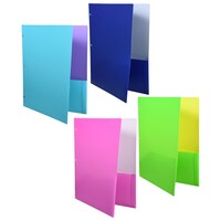 Jot Two Tone 2-Pocket Folders, 11.5x9.375-in. — Dollar Tree
