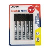 Unison Mechanical Pencil Lead Refills for #2 Pencils - 0.7 mm., 60 Count. — Dollar Tree