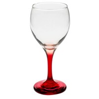 Romantic Red Stemmed Wine Glasses, 10.5 oz. — Dollar Tree penny item