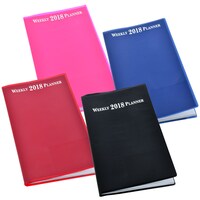 Jot 2018 Weekly Professional Planners with Vinyl Covers — Dollar Tree (SKU 258340)