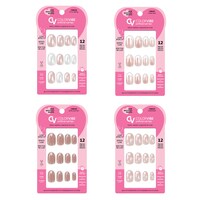 Color Vibe Artificial Heart Nail Tips, 12-Piece Pack. — Dollar Tree