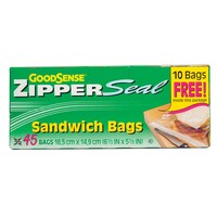 GoodSense Sandwich-Size Zipper Bags, 45-ct. Boxes — Dollar Tree (SKU 871705)