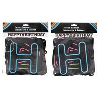 Neon Letter Birthday Banners, 7 ft. — Dollar Tree