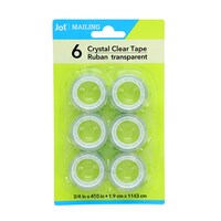 Jot Standard-Size Crystal Clear Tape Roll Refills, 6-Count. Packs — Dollar Tree