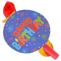 Whimsy "Happy Birthday" Blowouts, 8-Count. Packs — Dollar Tree