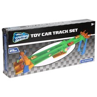 Turbo Wheels Toy Car Track Set, 25-Piece Pack. — Dollar Tree