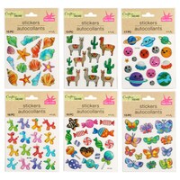 Crafter's Square Puffy Stickers, 5x5.125-in. Sheets — Dollar Tree (SKU 296412)