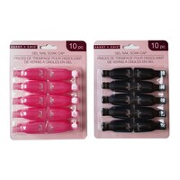 Sassy + Chic Gel Nail Soak Caps, Assorted Colors, 10-Piece Pack. — Dollar Tree