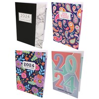 2024 Fashionable Textured Monthly Planners, 9.5x7-in. — Dollar Tree penny item