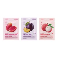 Odb Pure Balance Fruit Sheet Mask, Assorted Fruit Fragrances — Dollar Tree