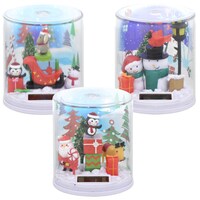 Plastic Solar-Powered Fluttering Holiday Scenes — Dollar Tree (SKU 259064)