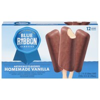 Blue Ribbon Classics - Homemade Vanilla Ice Cream Bars, 12 Count. — Dollar Tree