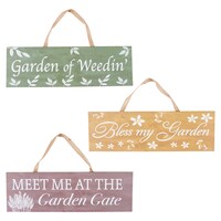 MDF Hanging Garden Signs, 3.75x11 in. — Dollar Tree (SKU 316524)