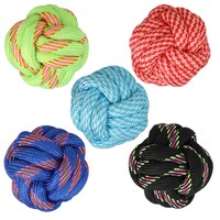 Greenbrier Kennel Club Colorful Rope Ball Pet Toy, 2.75-in., 1 Count. — Dollar Tree
