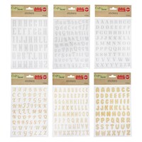 Crafter's Square Vinyl Alphabet Glitter Stickers — Dollar Tree