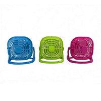 Brightly-Colored Battery-Operated Mini Desk Fans, 4.5 in. — Dollar Tree