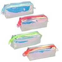 Iridescent Zipper Pencil Pouch, Assorted Colors — Dollar Tree