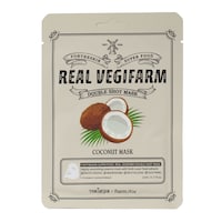 Real Vegifarm Superfood Coconut Facial Sheet Mask — Dollar Tree