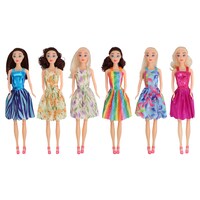 Just Pretending Stylish Posable Doll, Assorted Dresses, 1-Count. — Dollar Tree