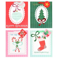 Voila Colorful Large Christmas Gift Bag, Assorted Designs — Dollar Tree