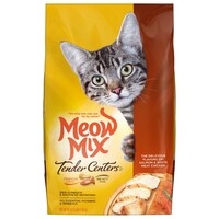 Meow Mix Tender Centers Salmon & White Meat Chicken Flavors Dry Cat Food, 3-lb. Bag — Dollar Tree