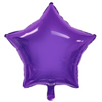 Purple Star-Shaped Foil Balloons, 18-in. — Dollar Tree