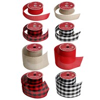 Christmas Ribbon Assortment, 4x144-in., 1.5x540-in., and 2x540-in. — Dollar Tree