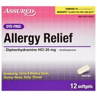 Assured Allergy Tablets, 12-Count. Packs — Dollar Tree