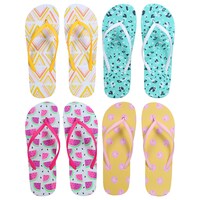 Ladies' Summertime Fashion Smooth Flip-Flops, Assorted Sizes — Dollar Tree (SKU 327347)