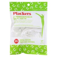 Plackers Hi-Performance Back Teeth Flossers, 35-ct. Packs — Dollar Tree (SKU 922423)