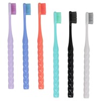 Luminant Stylish Handle Soft Bristle Toothbrush, Assorted Colors, 3-Piece Pack — Dollar Tree
