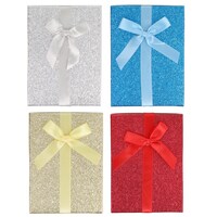 Voila Glitter Gift Card Holder With Bow, Assorted Colors — Dollar Tree