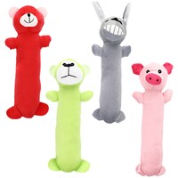 Greenbrier Kennel Club Long Animal-Shaped Plush Dog Toys with Squeakers, 12 in. — Dollar Tree