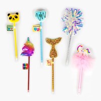 Brightly Colored Novelty Pens with Caps — Dollar Tree