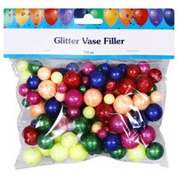 Rainbow Mix Glitter Vase Filling Colored Balls, 110 pcs. — Dollar Tree penny item