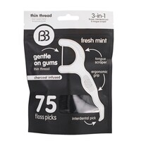 Brush Buddies Charcoal-Infused Floss Pick, 75-Piece Pack — Dollar Tree