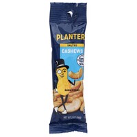 Planters Salted Cashews Tubes 2 oz — Dollar Tree