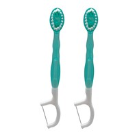 4-In-1 On The Go Mint Mini Toothbrush, 2-Piece Pack — Dollar Tree