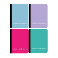 Jot 100-Sheet Neon Poly Cover Composition Notebook, Assorted Colors, 1-Count. — Dollar Tree