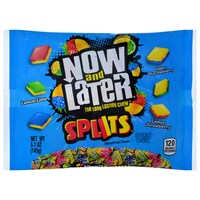 Now and Later Splits Long Lasting Chew, 5.1 oz. Bags — Dollar Tree (SKU 263864)