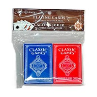 Classic Games Standard Playing Cards, 2-Piece Pack. — Dollar Tree