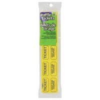 Yellow Double Raffle Tickets, 250-Count. Packs — Dollar Tree