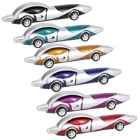 Jot Racer Car Black Ballpoint Pen, Assorted Body Colors. — Dollar Tree