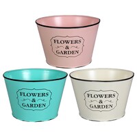 Floral Garden Flower & Garden Tubs, 4.5 in. — Dollar Tree