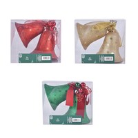 Christmas House Glitter Bell Decor, Assorted Colors. — Dollar Tree